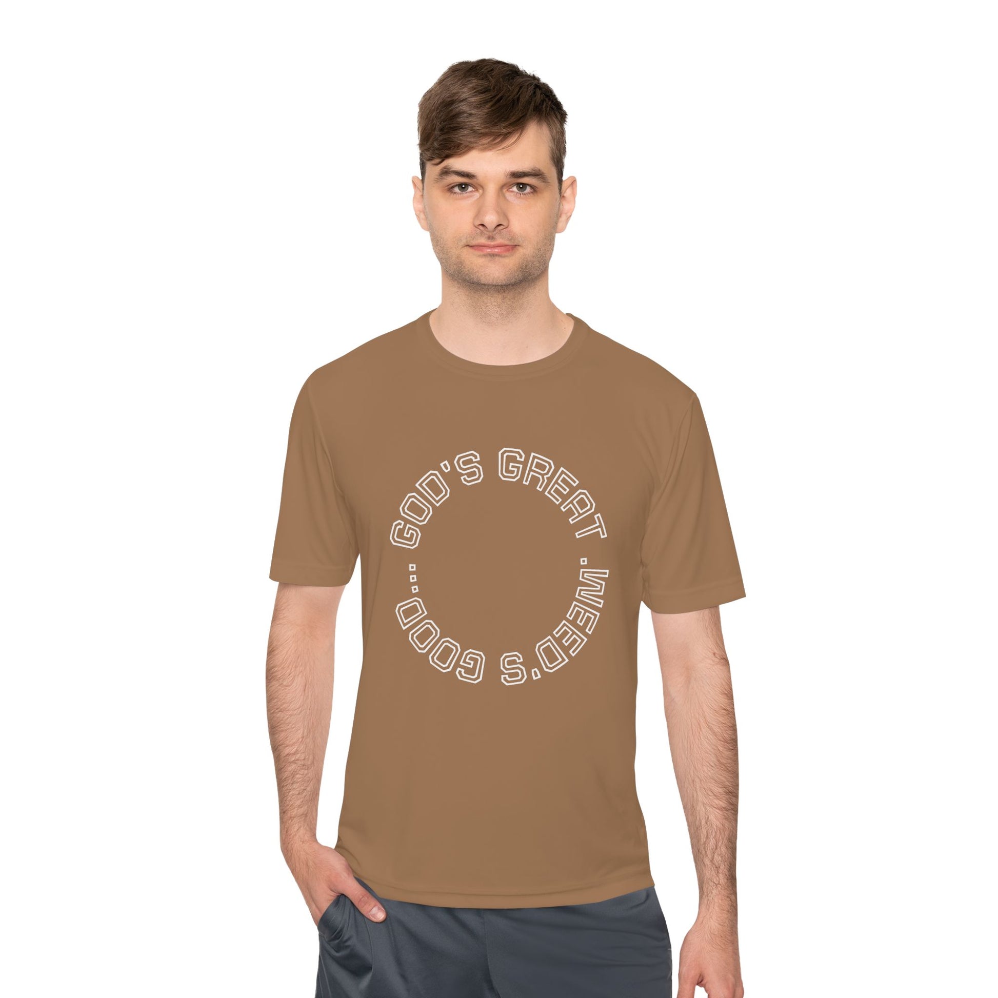 Cool Graphic Moisture Wicking Tee, Fitness Shirt, Casual Wear, Gift for Athletes, Summer Apparel