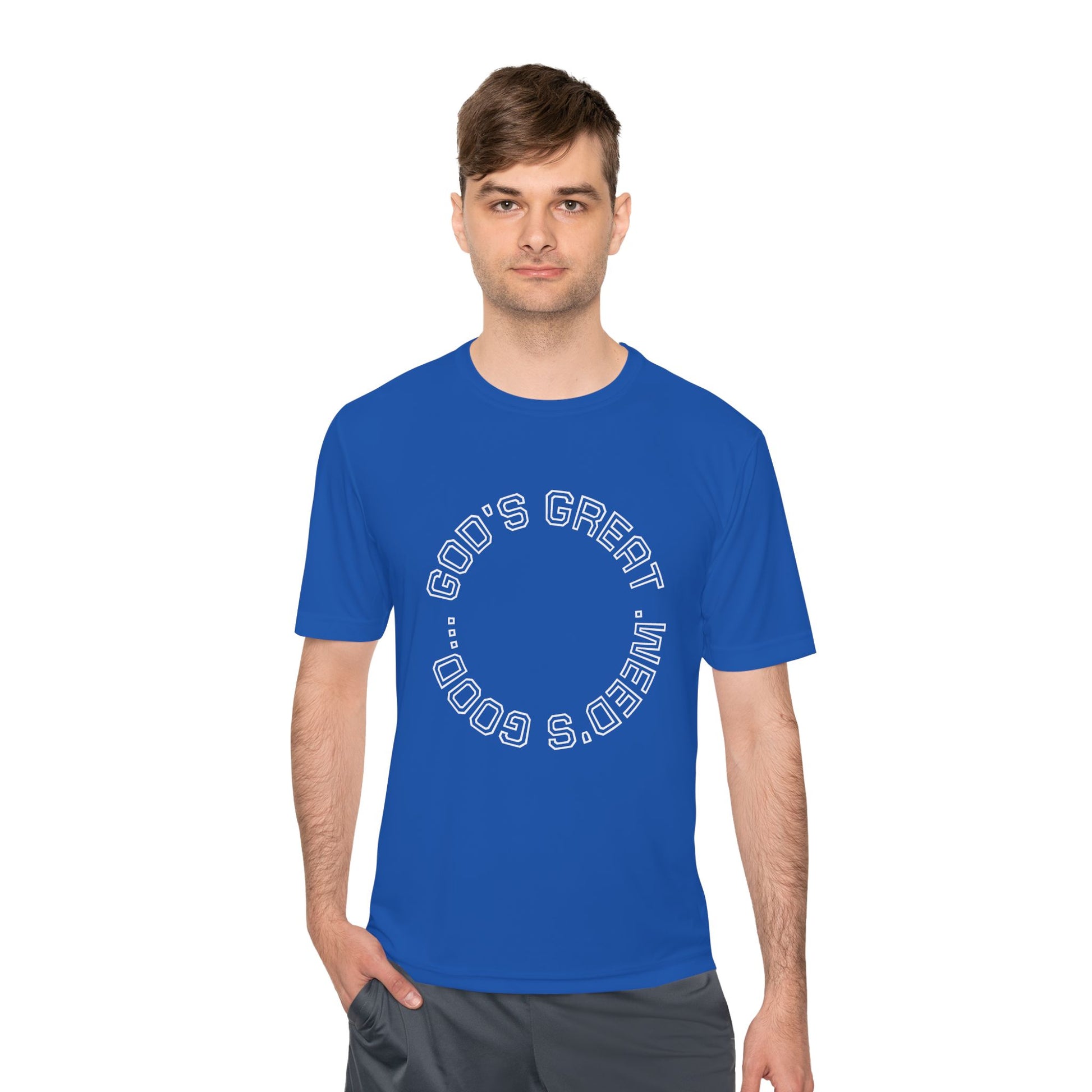Cool Graphic Moisture Wicking Tee, Fitness Shirt, Casual Wear, Gift for Athletes, Summer Apparel