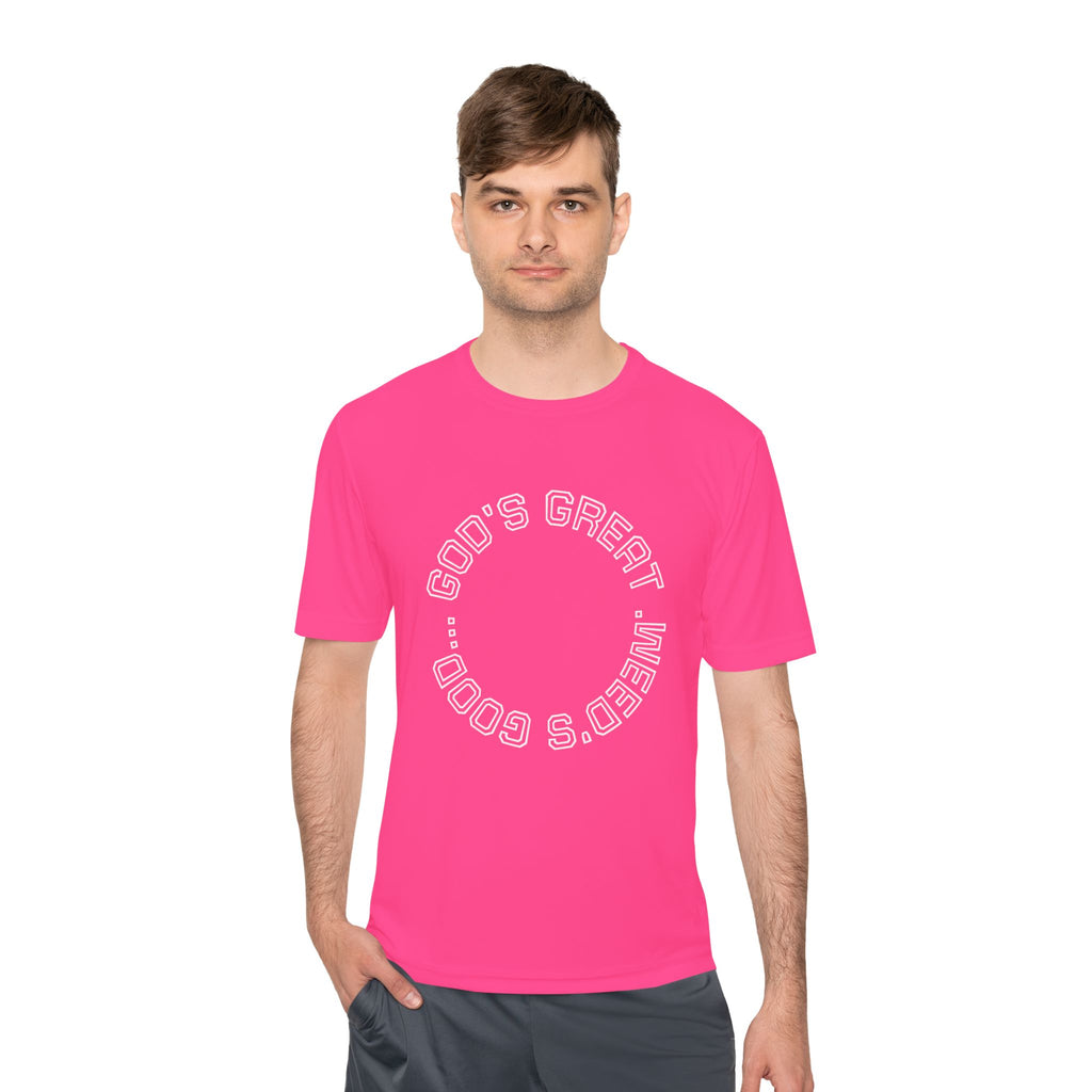 Cool Graphic Moisture Wicking Tee, Fitness Shirt, Casual Wear, Gift for Athletes, Summer Apparel