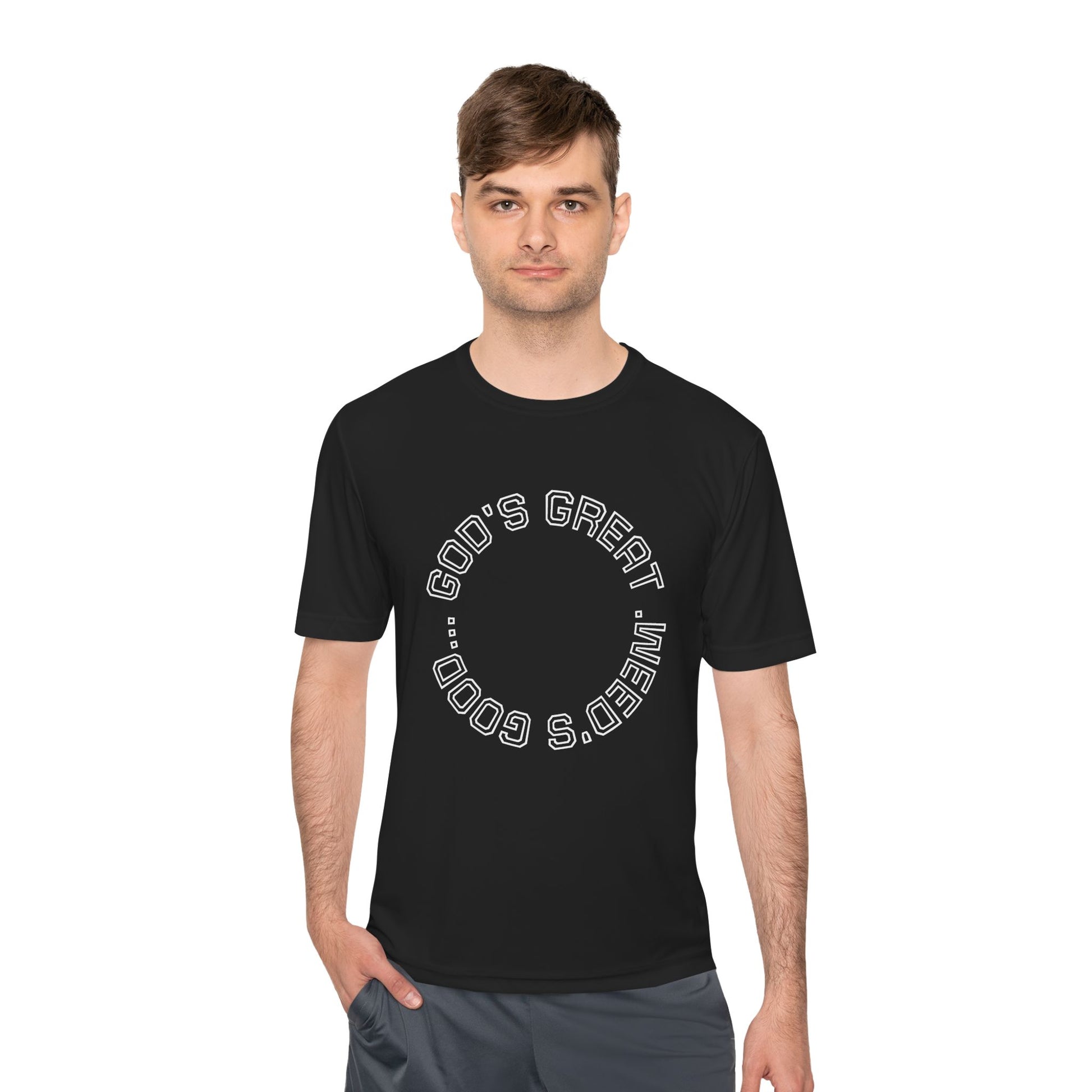 Cool Graphic Moisture Wicking Tee, Fitness Shirt, Casual Wear, Gift for Athletes, Summer Apparel