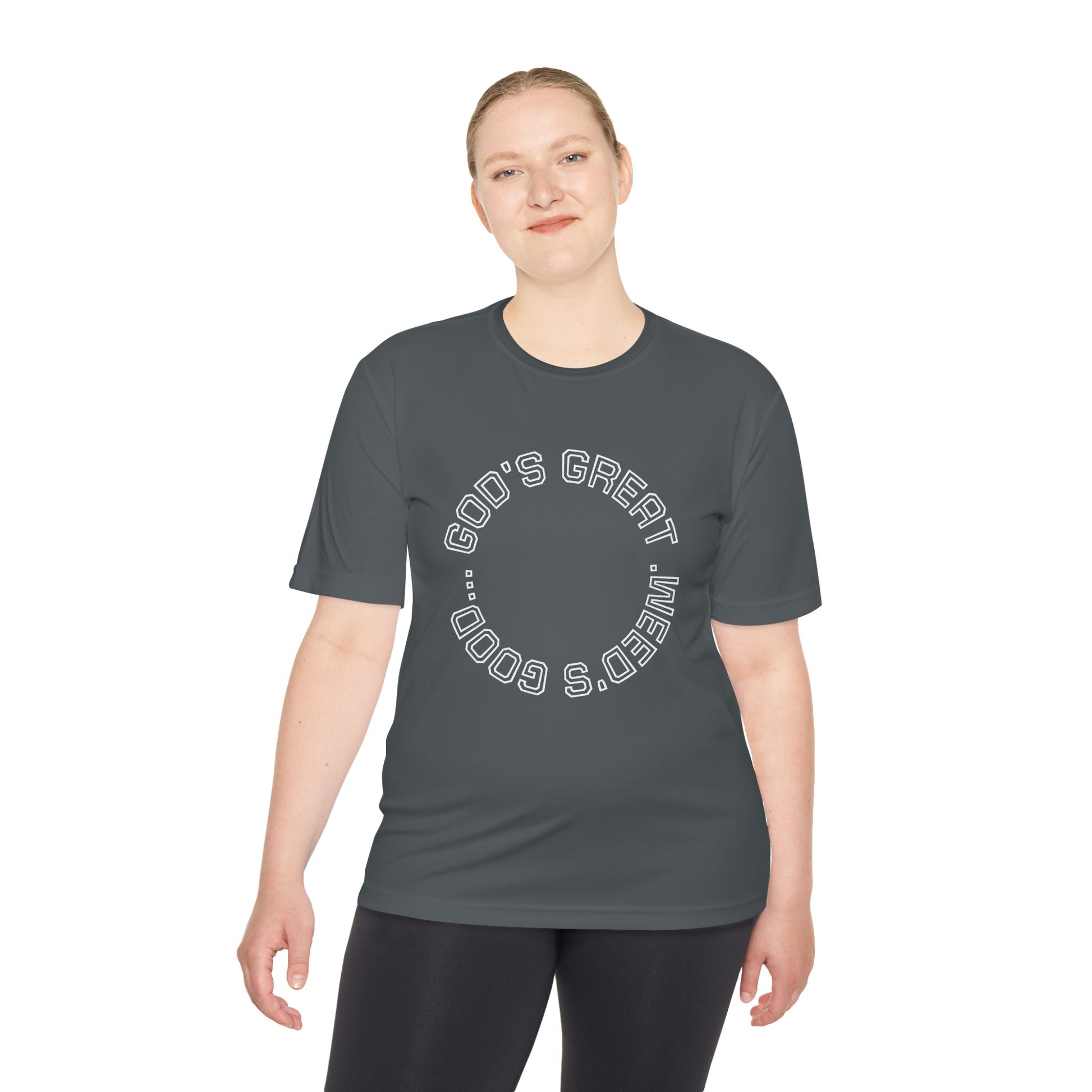 Cool Graphic Moisture Wicking Tee, Fitness Shirt, Casual Wear, Gift for Athletes, Summer Apparel
