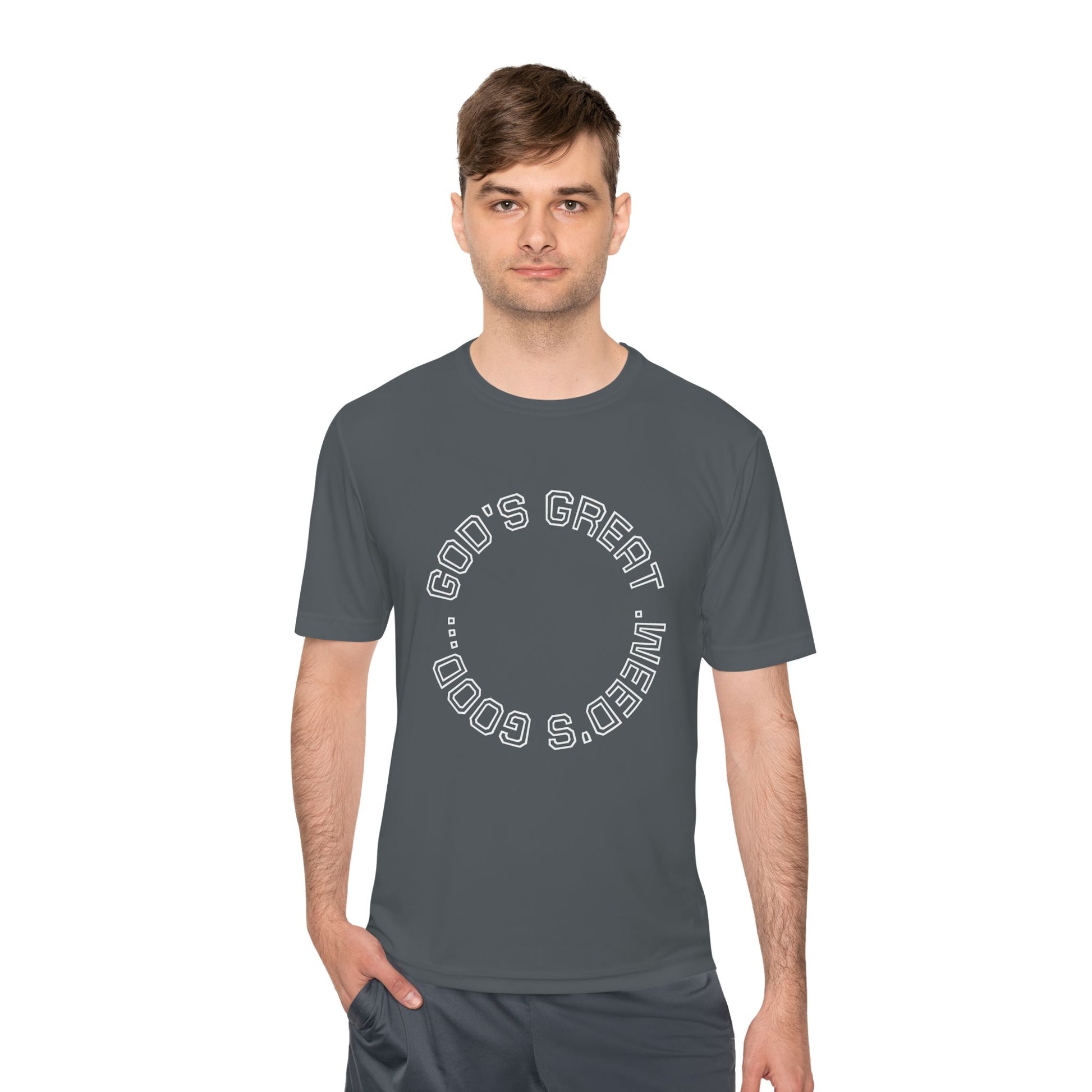 Cool Graphic Moisture Wicking Tee, Fitness Shirt, Casual Wear, Gift for Athletes, Summer Apparel