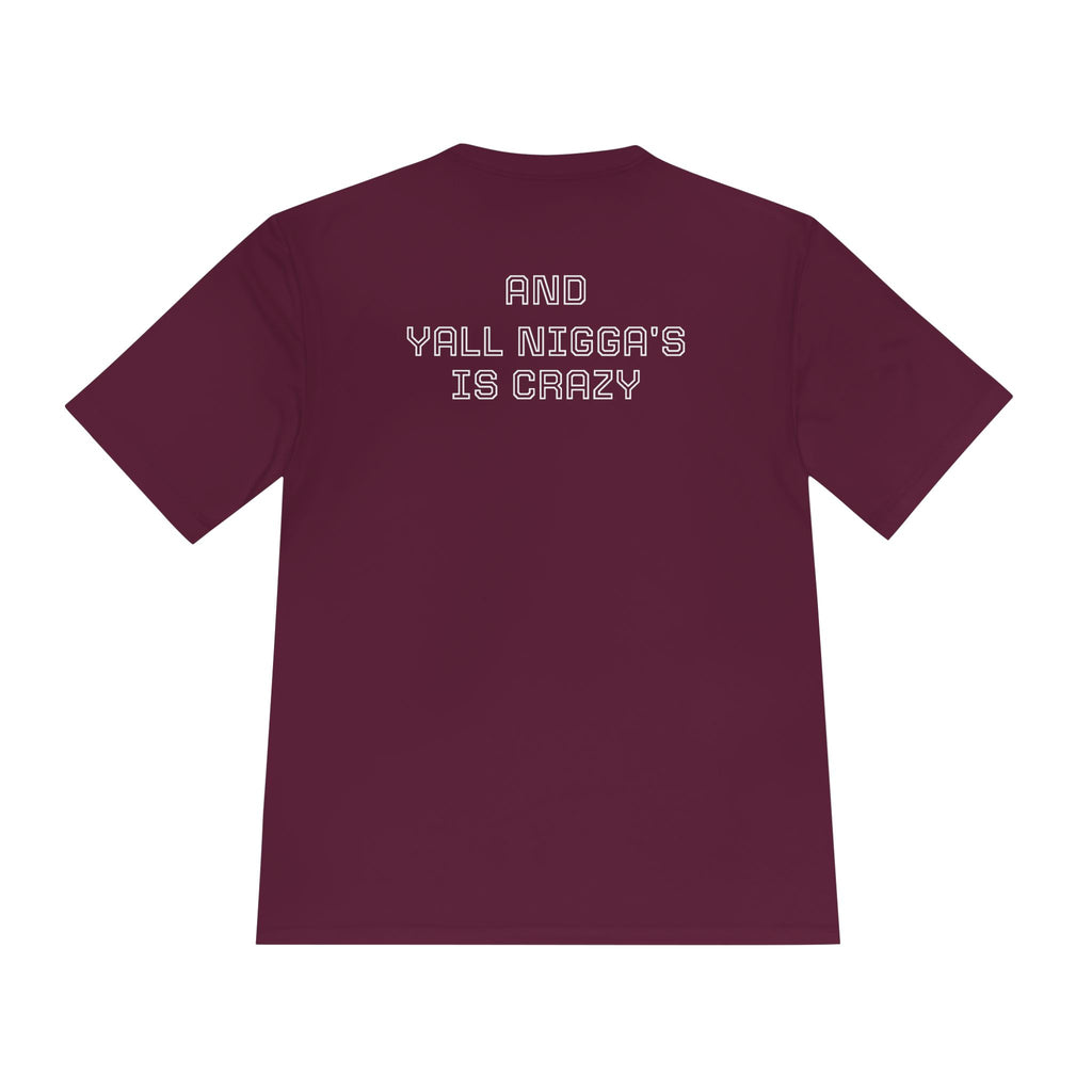 Cool Graphic Moisture Wicking Tee, Fitness Shirt, Casual Wear, Gift for Athletes, Summer Apparel