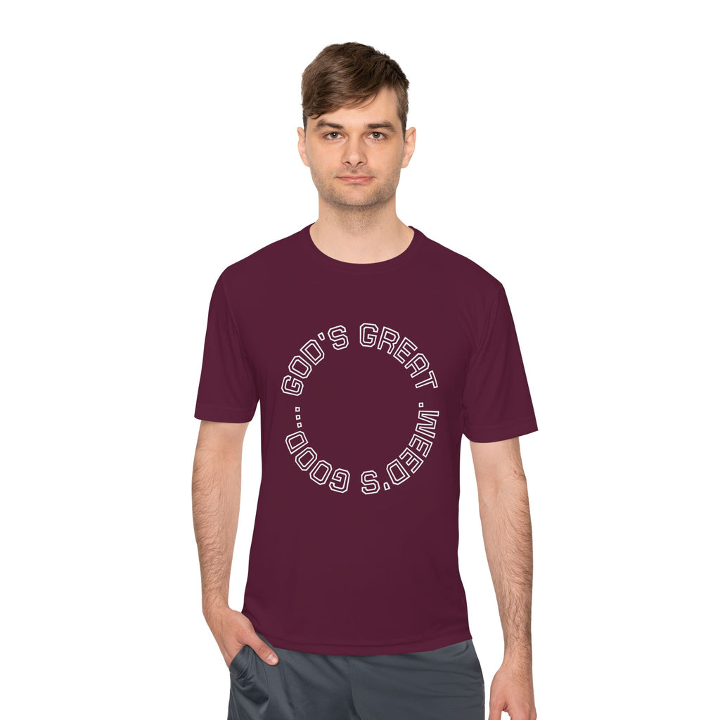Cool Graphic Moisture Wicking Tee, Fitness Shirt, Casual Wear, Gift for Athletes, Summer Apparel