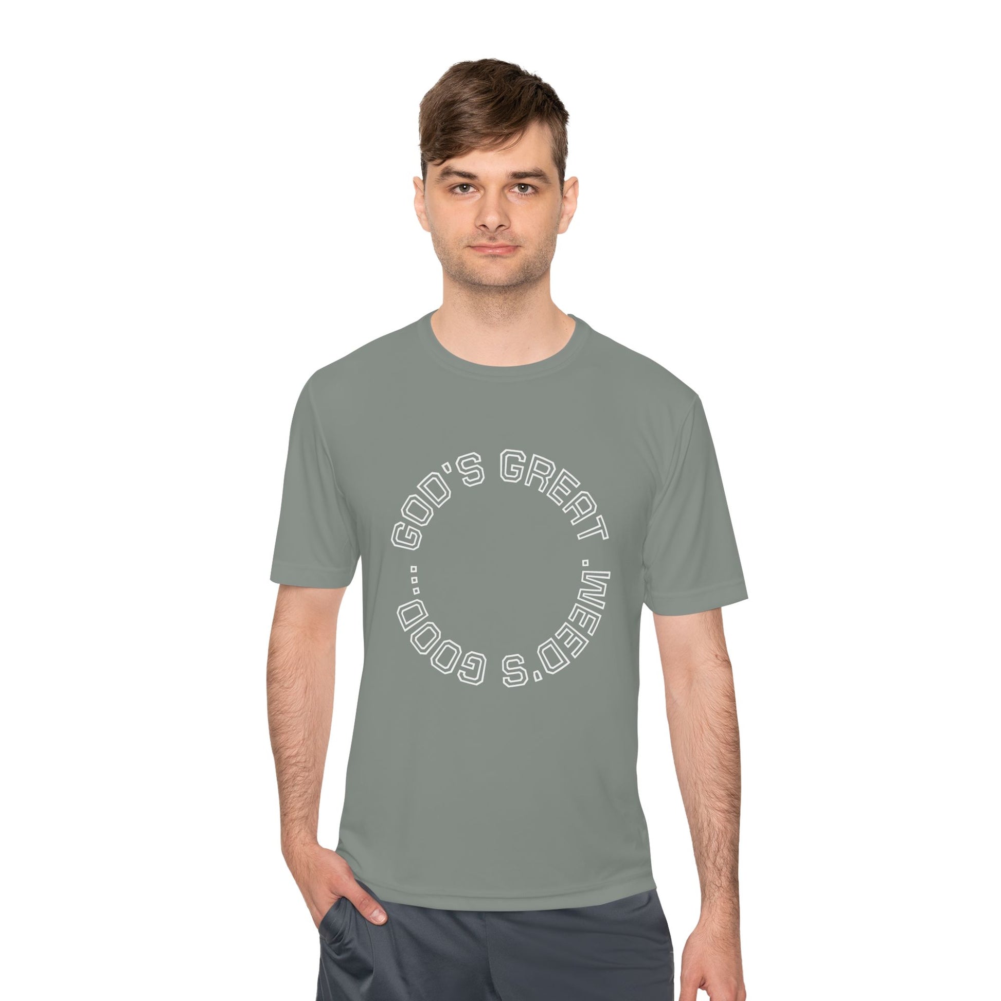 Cool Graphic Moisture Wicking Tee, Fitness Shirt, Casual Wear, Gift for Athletes, Summer Apparel