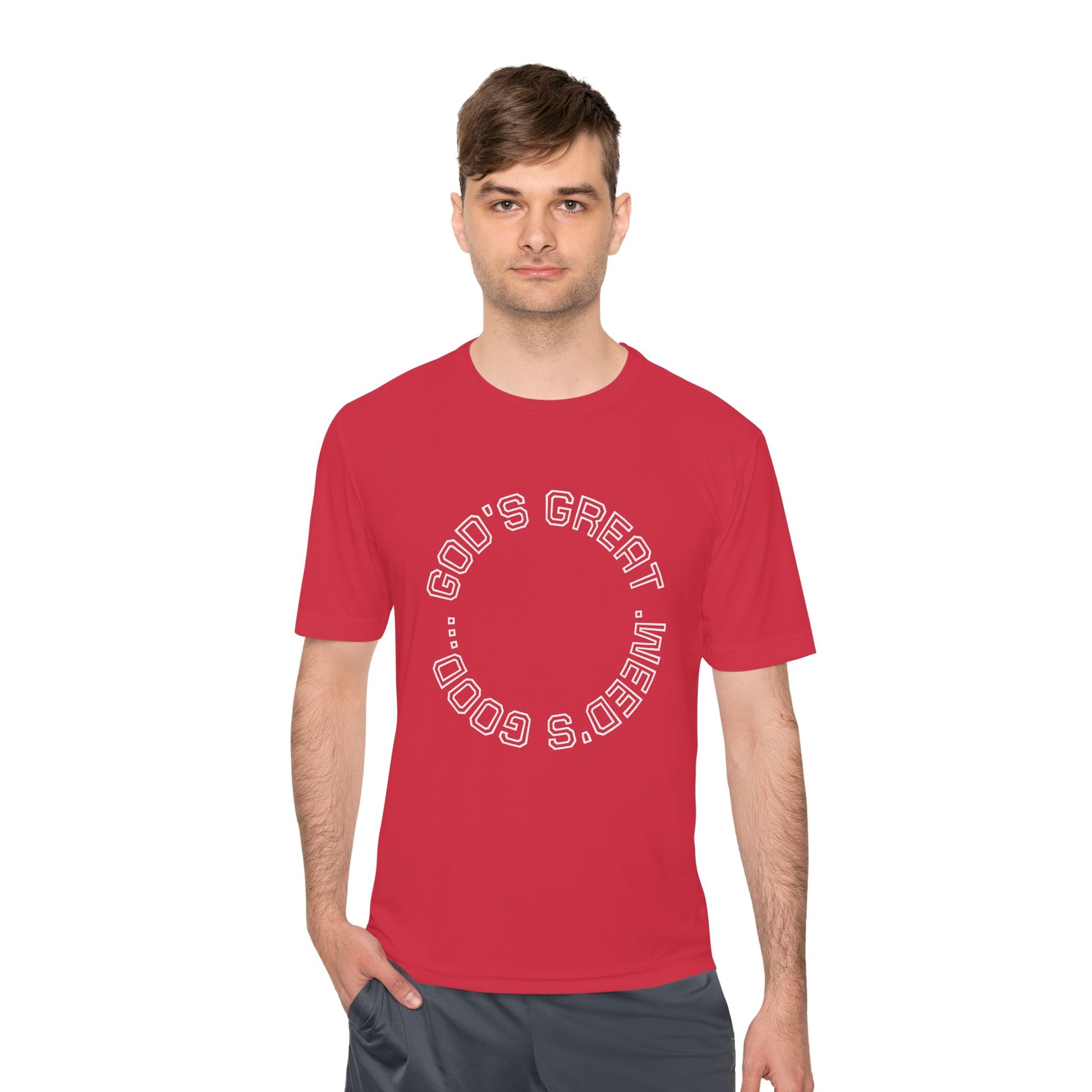 Cool Graphic Moisture Wicking Tee, Fitness Shirt, Casual Wear, Gift for Athletes, Summer Apparel