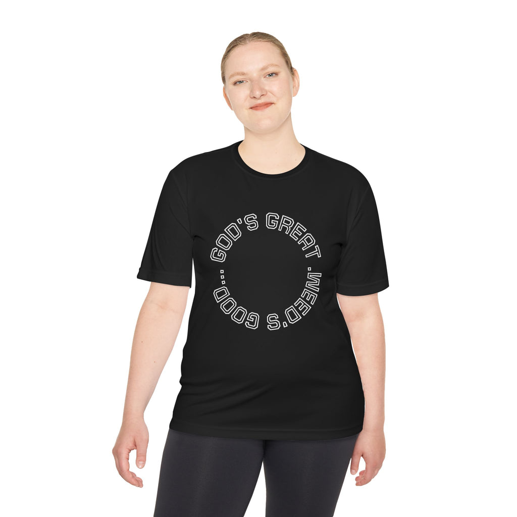 Cool Graphic Moisture Wicking Tee, Fitness Shirt, Casual Wear, Gift for Athletes, Summer Apparel