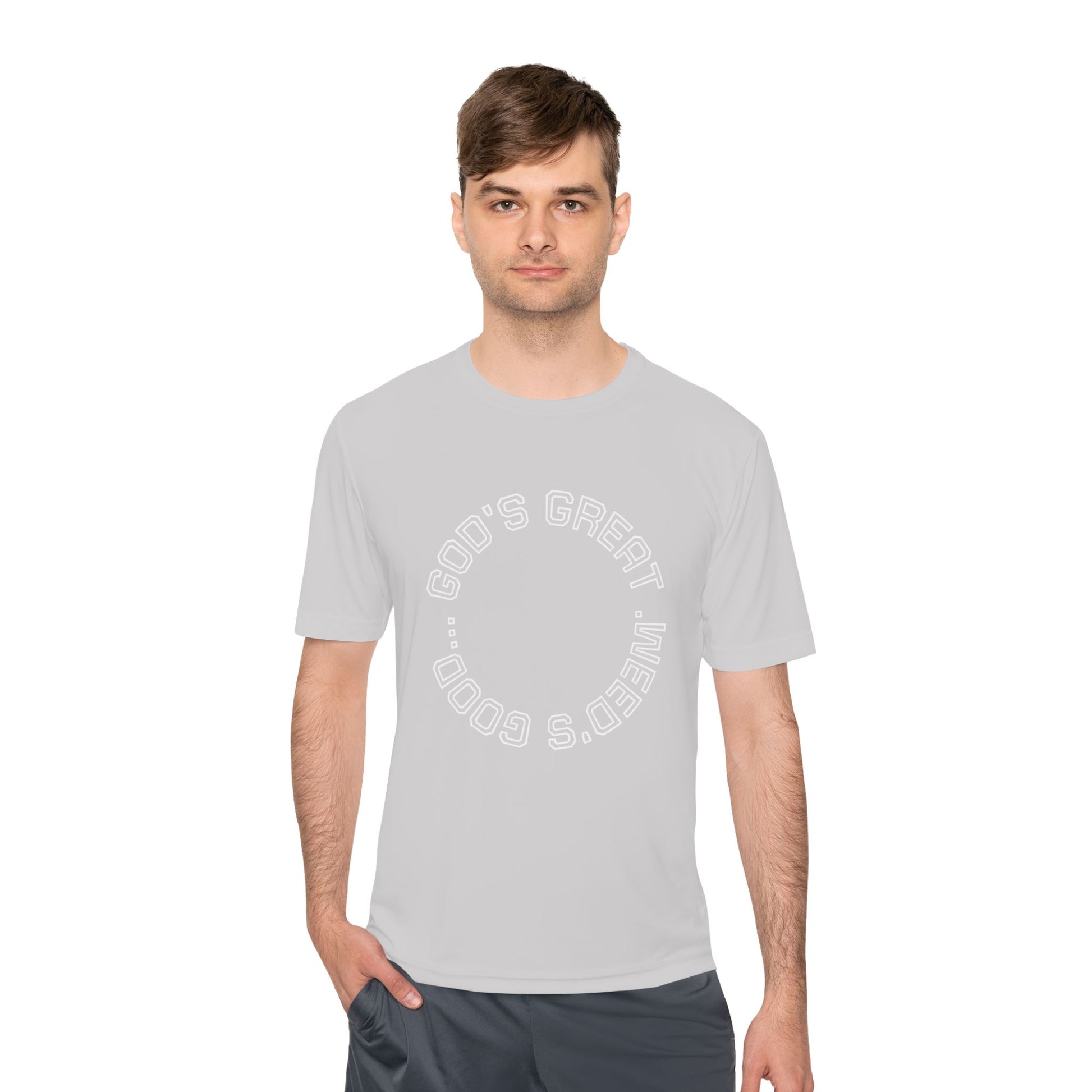 Cool Graphic Moisture Wicking Tee, Fitness Shirt, Casual Wear, Gift for Athletes, Summer Apparel
