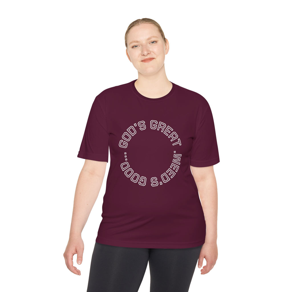 Cool Graphic Moisture Wicking Tee, Fitness Shirt, Casual Wear, Gift for Athletes, Summer Apparel